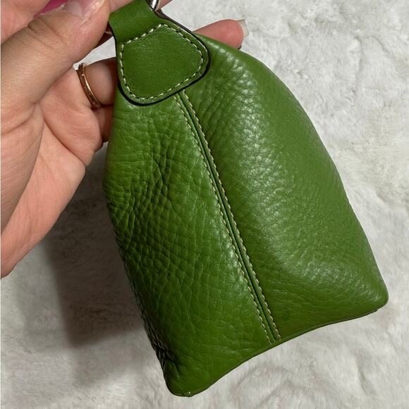 COACH Vintage Y2K EST. 1941 Leatherware Green Mini Shoulder Baguette Bag - Picture 4 of 8
